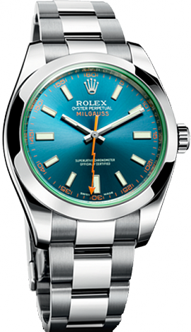 Rolex Milgauss 40mm Steel 116400GV Blue