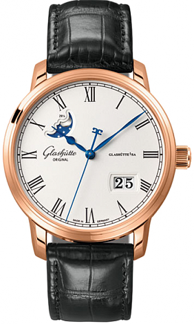 Glashutte Original Art & Technik Senator Panorama Date Moonphase 100-04-32-15-04