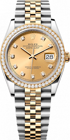 Rolex Datejust 36,39,41 mm 36 mm Steel and Yellow Gold 126283rbr-0003