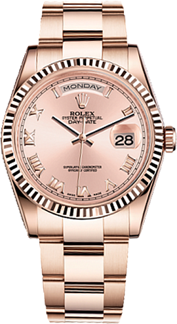 Rolex Day-Date 36mm Everose Gold 118235F-0056 Rolex Day-Date 36mm Everose Gold 118235F-0056