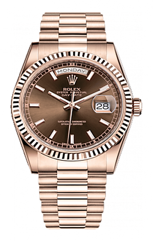 Rolex Day-Date 36mm Everose Gold 118235f-0121