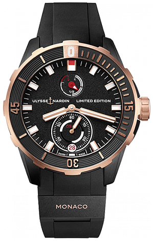 Ulysse Nardin Marine Diver Chronometer Monaco 1185-170LE-3/BLACK-MON