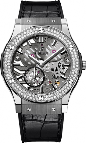 Hublot Архив Hublot Ultra-Thin Titanium Diamonds 42mm 545.NX.0170.LR.1104