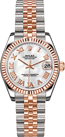 Rolex Datejust 26,29,31,34 mm Lady 31 mm Steel and Everose Gold 178271 WhiteMOP