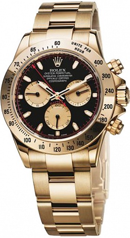 Rolex Daytona Cosmograph 40mm Yellow Gold 116528-Black&Gold