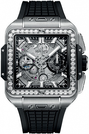 Hublot Square Bang 42mm Unico Titanium Diamonds 821.NX.0170.RX.1204 Hublot Square Bang 42mm Unico Titanium Diamonds 821.NX.0170.RX.1204