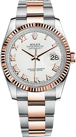 Rolex Datejust 36,39,41 mm 36 mm Steel and Everose Gold 116231-0092