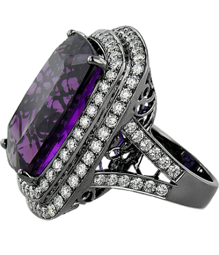 Jacob & Co. Jewelry High Jewelry Amethyst Diamond Ring 91327336