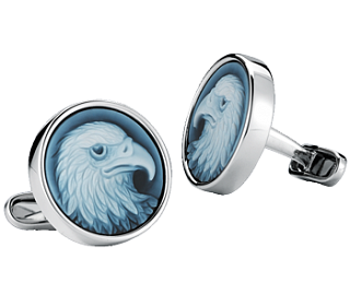 Jacob & Co. Jewelry Men's Cufflinks Eagle Blue Agate Cufflinks 91122825