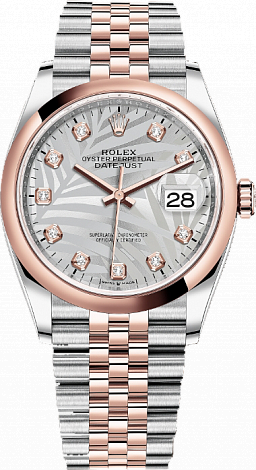 Rolex Datejust 36,39,41 mm SILVER PALM 36 mm 126201-0037 Rolex Datejust 36,39,41 mm SILVER PALM 36 mm 126201-0037