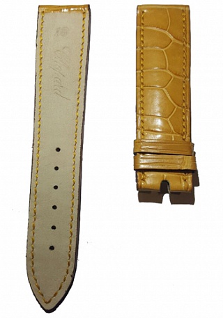 Chopard Ремень для часов Chopard Желтый алигатор 18х16 Happy Sport1 Chopard Ремень для часов Chopard Желтый алигатор 18х16 Happy Sport1