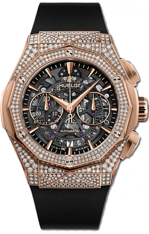 Hublot Архив Hublot Aerofusion Chronograph Orlinski King Gold Pavé 45 mm 525.OX.0180.RX.1704.ORL19 Hublot Архив Hublot Aerofusion Chronograph Orlinski King Gold Pavé 45 mm 525.OX.0180.RX.1704.ORL19