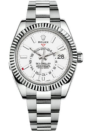 Rolex Sky-Dweller 42 mm Steel and White Gold 326934-0001