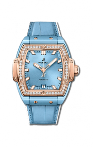 Hublot Spirit of Big Bang Light Blue Ceramic King Gold Diamonds 39 mm 665.EO.891L.LR.1204