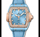 Light Blue Ceramic King Gold Diamonds 39 mm 01