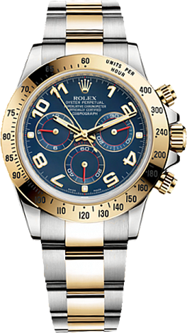 Rolex Архив Rolex Cosmograph 40mm Steel and Yellow Gold 116523 Blue
