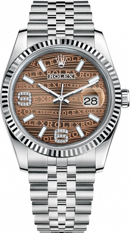 Rolex Архив Rolex 36mm Steel and White Gold 116234