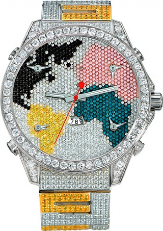 Jacob & Co. Watches Iconic Collection Five Time Zone The World Is Yours JC-47DC