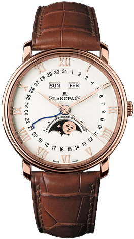 Blancpain Villeret Moon Phase Complete Calendar 6654-3642-55B Blancpain Villeret Moon Phase Complete Calendar 6654-3642-55B