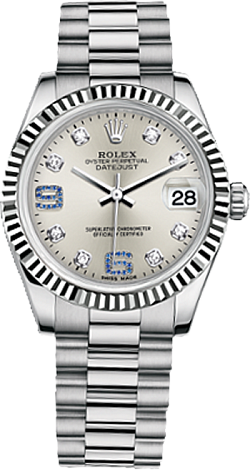 Rolex Datejust 26,29,31,34 mm 31mm White Gold 178279-0080