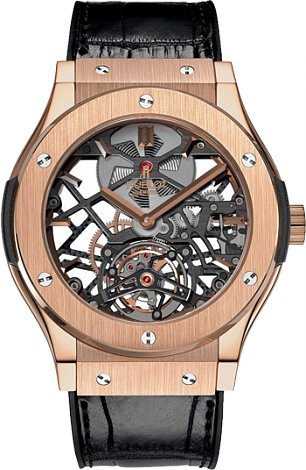 Hublot Архив Hublot Skeleton Tourbillon King Gold 505.OX.0180.LR Hublot Архив Hublot Skeleton Tourbillon King Gold 505.OX.0180.LR
