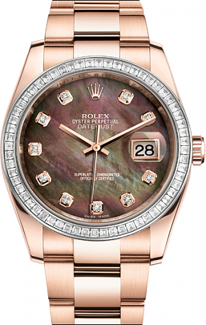 Rolex Архив Rolex Oyster 36 mm Everose gold diamonds 116285bbr-0003 Rolex Архив Rolex Oyster 36 mm Everose gold diamonds 116285bbr-0003