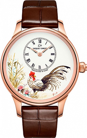 Jaquet Droz Les Ateliers d`Art Petite Heure Minute Rooster J005013216