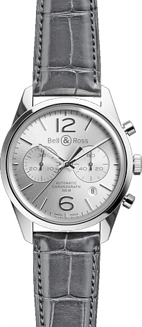 Bell & Ross Vintage Officer BR 126 Officer Silver