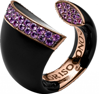 De Grisogono Jewelry Black Bell Collection Ring 53701/06