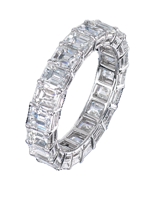 Jacob & Co. Jewelry Bridal Emerald-Cut Eternity Band 90504458