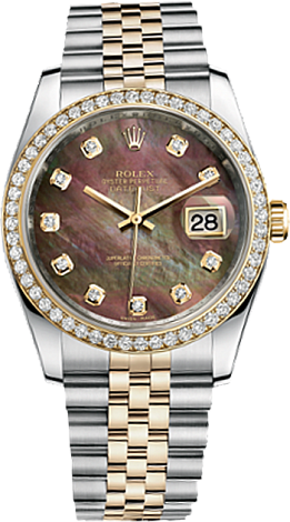 Rolex Datejust 36,39,41 mm 36 mm Steel and Yellow Gold 116243-0036