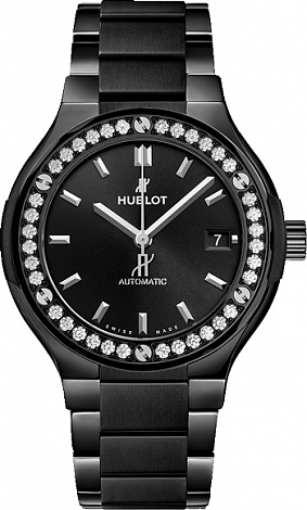 Hublot Архив Hublot Black Magic Bracelet Diamonds 568.CM.1470.CM.1204