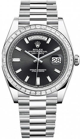 Rolex Day-Date 40 mm, platinum 228396tbr-0012 Rolex Day-Date 40 mm, platinum 228396tbr-0012