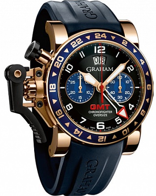 Graham Chronofighter Oversize GMT Blue Gold 2OVGR.B26A Graham Chronofighter Oversize GMT Blue Gold 2OVGR.B26A