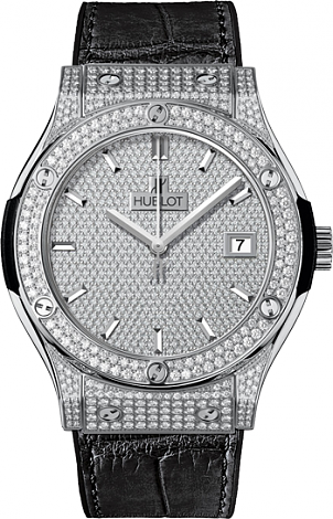 Hublot Classic Fusion 45 mm Titanium Full Pavé 511.NX.9010.LR.1704 Hublot Classic Fusion 45 mm Titanium Full Pavé 511.NX.9010.LR.1704