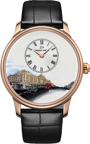 Jaquet Droz Les Ateliers d`Art Petite Heure Minute Harrods Petite Heure Minute Harrods