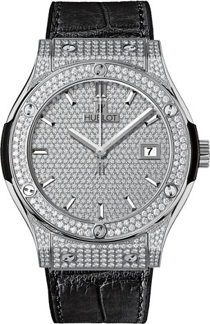 Hublot Архив Hublot 42 mm Titanium Full Pavé 542.NX.9010.LR.1704 Hublot Архив Hublot 42 mm Titanium Full Pavé 542.NX.9010.LR.1704