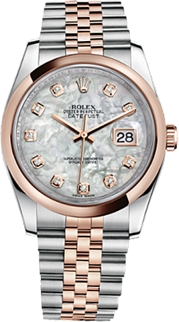 Rolex Архив Rolex 36 mm Steel and Everose Gold 116201-0100