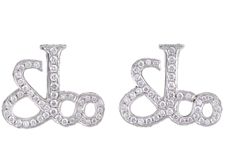 Jacob & Co. Jewelry Men's Cufflinks Jacob & Co. White Gold & Diamond Cufflinks 90609477