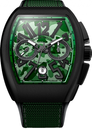 Franck Muller Vanguard Green Camo V 45 CC DT CAMOUG Franck Muller Vanguard Green Camo V 45 CC DT CAMOUG