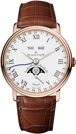 Blancpain Villeret Moon Phase Complete Calendar 8 Jours 6639-3631-55B Blancpain Villeret Moon Phase Complete Calendar 8 Jours 6639-3631-55B