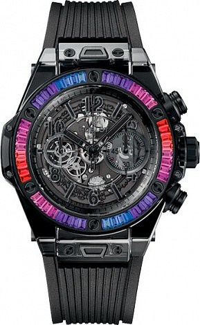 Hublot Архив Hublot All Black Sapphire Galaxy 411.JB.4901.RT.4098