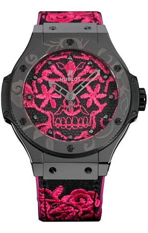 Hublot Big Bang Broderie Sugar Skull Hot Pink 343.CS.6590.NR.aks16 Hublot Big Bang Broderie Sugar Skull Hot Pink 343.CS.6590.NR.aks16