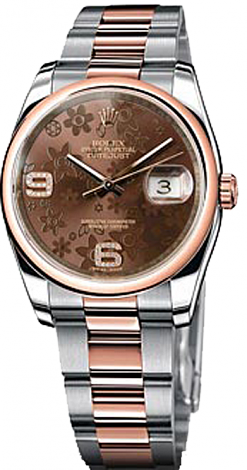Rolex Архив Rolex Lady 36 mm Steel and Everose Gold 116201 Floral Rolex Архив Rolex Lady 36 mm Steel and Everose Gold 116201 Floral
