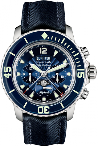 Blancpain Fifty Fathoms Flyback Chronograph Complete Calendar Moon Phase 5066F-1140-52B Blancpain Fifty Fathoms Flyback Chronograph Complete Calendar Moon Phase 5066F-1140-52B