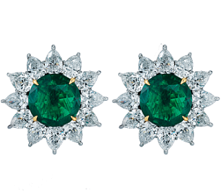 Jacob & Co. Jewelry Magnificent Gems Flower Cluster Earrings 91122878 Jacob & Co. Jewelry Magnificent Gems Flower Cluster Earrings 91122878