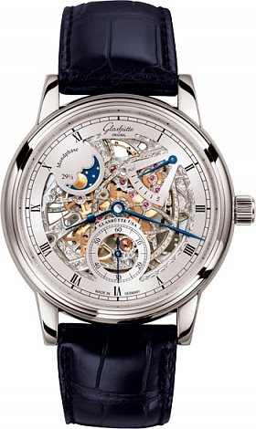 Glashutte Original Quintessentials Senator Moon Phase Skeletonized 49-13-15-04-30