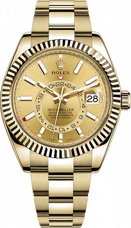 Rolex Sky-Dweller 42 mm Yellow gold 326938-0003