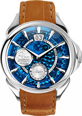 Jacob & Co. Watches Gents Collection PALATIAL CLASSIC BIG DATE MINERAL CRYSTAL DIAL PC400.10.NS.MB.A