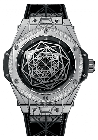 Hublot Big Bang One Click 39 MM Sang Bleu Steel Diamonds 39 mm 465.SS.1117.VR.1204.MXM17 Hublot Big Bang One Click 39 MM Sang Bleu Steel Diamonds 39 mm 465.SS.1117.VR.1204.MXM17